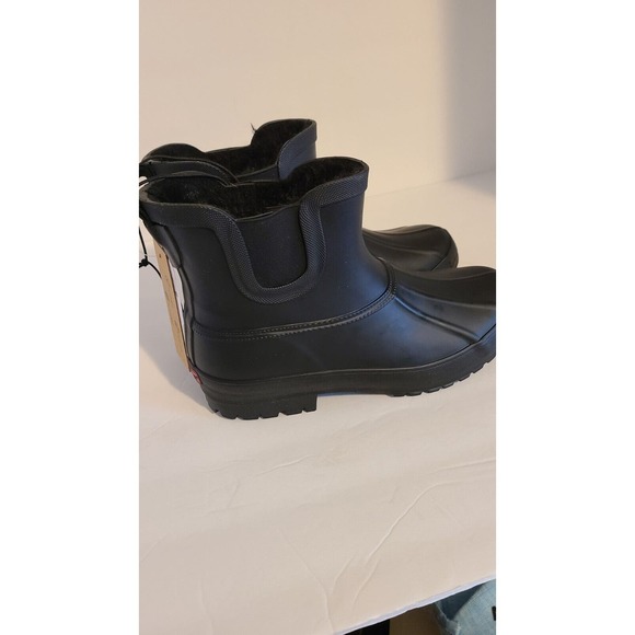 Chooka Ladies' Chelsea Rainboots - BLACK Size‎ 7 FAST SHIPPING * - Picture 2 of 5